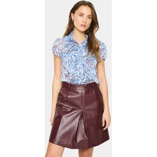 Saint Tropez Rüschenbluse »LiljaSZ Crinkle SS Shirt«, beige