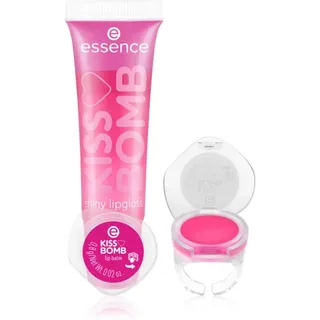 essence KISS BOMB shiny lipgloss & lip balm Lippenset