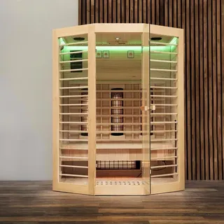 Home Deluxe Redsun Deluxe Infrarotkabine Tannenholz Natur XL