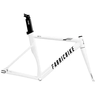 FabricBike Cuadro Aero-Rahmen, Glänzend Weiß und Schwarz, L-58cm