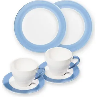 Gmundner Keramik Variation Blau, Frühstücksset für 2 Gourmet