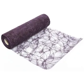 Sizoweb Tischläufer in unterschiedlichen Farben, 30 cm breit, 5 oder 20 m lang 5,0 m aubergine 5900