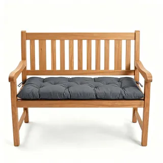 Chingcoo Bankauflage - Sitzkissen Bank Sitzauflage Gartenbankauflage Outdoor - 10Cm Dick Wasserabweisend rutschfest Mit Befestigung - Palettenkissen Gartenmöbel Balkon Terrasse 100X50