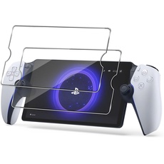 GEEMEE für Sony PS5 Playstation Portal für Panzerglas Schutzfolie, 2 Stück 9H Filmhärte Gehärtetem Schutzglas Hohe Empfindlichkeit Displayschutzfolie