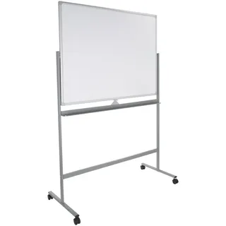 Mid.you Whiteboard , Silberfarben, Weiß , Metall , 128x187x54 cm , abwischbar , Büromöbel, Bürobedarf