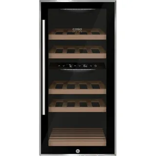 CASO Design Caso WineComfort 24 black Weintemperierschrank mit Kompressor-Technik