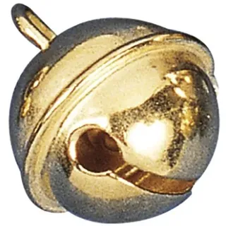 Rayher Metallglöckchen kugelförmig, 19 mm ø, gold, Beutel 10 Stück, Schellen, Weihnachtsglöckchen, Deko Glöckchen, Glöckchen zum Basteln, 2503306