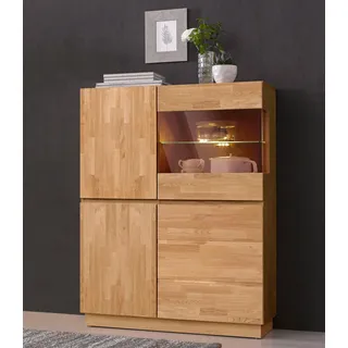 Home Affaire Vitrine Laima 90 x 38 x 120 cm Braun