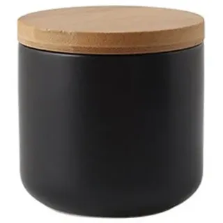 OnePine Vorratsdosen Keramik mit Bambusdeckel Vorratsdose Kaffeedose Teedose - 260ml/9 oz Keramik Aufbewahrungsdosen für Tee Kaffee Bohne Zucker Gewürz Nüsse Korn