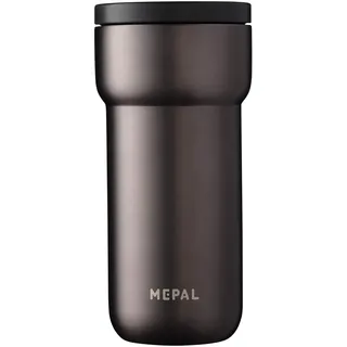 Mepal - Isolierbecher Ellipse - 4 Stunden heiß & 8 Stunden kalt - Thermobecher für Unterwegs - Geeignet als Tee & Kaffeetasse zum Mitnehmen - Passt in alle Becherhalter - 375 ml - Titanium