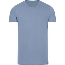 Bild T-Shirt »TRIGEMA T-Shirt aus Baumwolle/Elastan«, blau
