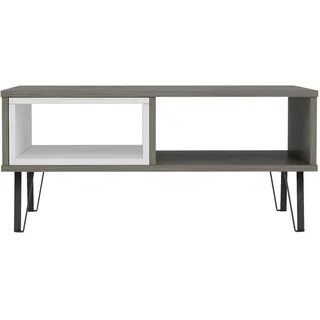 Livetastic Couchtisch Weiß Eiche dunkel 60 x 41,1 cm