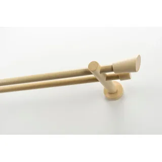 GARESA Vorhangstange MOLIS 2-läufig Ø 20 mm 220 cm Beige