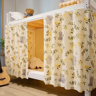 Bettvorhang Hochbett Kinder Etagenbett Vorhang Bettvorhänge Schlafzimmer Betthimmel Mädchen Jungen Bettzelt Schlafsaal Bett Vorhänge Cartoon Schlafzelt Kinderzimmer Bett Zelt Umrandung 2x1.15m (LxH)