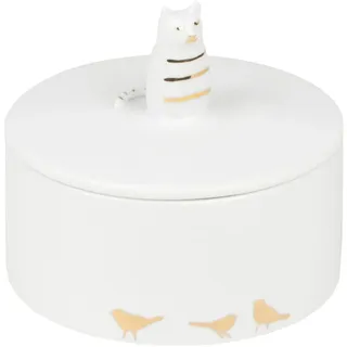 räder Küchendose Katze weiß gold