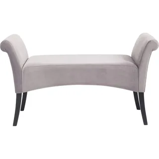 Kare Polsterbank Motley Velvet Grau 107 x 62 x 38 cm