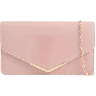 Handtas aus für Hochzeit, Abendessen, Clutch, Schultertasche, Medium (rosa Hautfarbe)