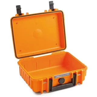 B&W Cases Outdoor 1000 Mehrzweckkoffer aus PP, wasserdicht, staubdicht, schlagfest Orange