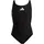 Mädchen Solid Small Logo Swimsuit Black White 2-3 Years