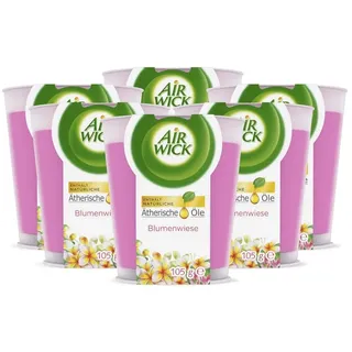 Airwick Wohlfühl-Duftkerze im Glas 6 St. rosa