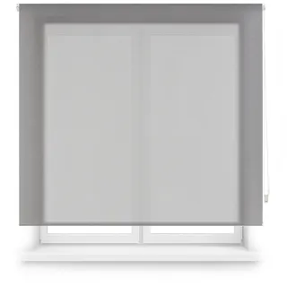 Blindecor Premium Verdunkelungsrollo nach Maß | Farbe Dunkelgrau | Rollo 120 x 240 cm (Breite x Höhe) Stoffgröße 117 x 235 cm | Rollo Rollo mit 38 mm Rohr, robuster und eleganter