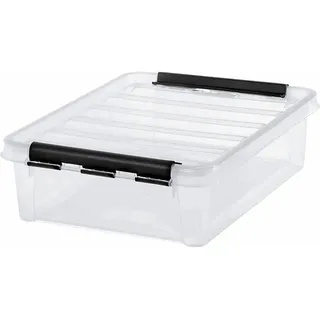 SmartStore Classic Aufbewahrungsbox 40 x 30 x 11 cm 30-tlg. transparent/schwarz