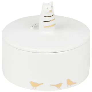 räder Küchendose Katze weiß gold
