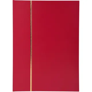 Exacompta 26163E - Briefmarken Einsteckalbum aus Halbleder, 22.5 x 30.5 cm,