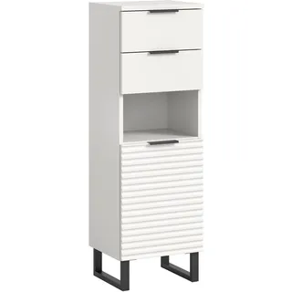xonox.home Riff Standschrank 35 x 110 x 34 cm Weiß