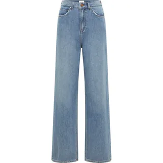 Mustang Weite Jeans »Damen Style Luise Wide«, blau