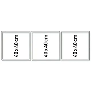 Schipper Bilderrahmen Triptychon Silber 120x40 cm 3er Set