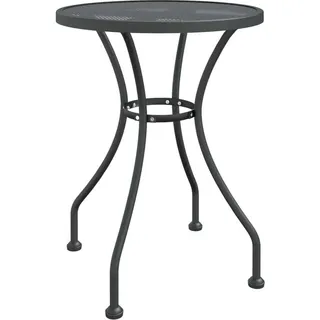 vidaXL Gartentisch Ø60x72 cm Streckgitter Anthrazit - Grau