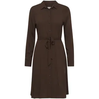 ICHI IHMAIN DR Damen Freizeitkleid Kleid 100% Viskose Hemdblusenkleid, Größe:36, Farbe:Bracken (191015)