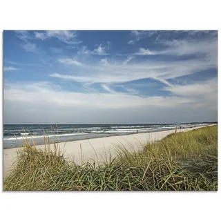 Artland Glasbild »Urlaubsfeeling Strand«, Strand, (1 St.), in verschiedenen Größen Artland blau