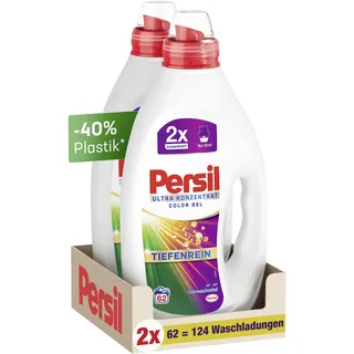 Persil Ultra Konzentrat Color Waschmittel (124 Waschladungen), hochkonzentriertes Flüssigwaschmittel mit Tiefenrein-Plus Technologie gegen hartnäckigste Flecken