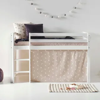 Hoppekids Hochbett ECO Dream 70 x 160 cm Kiefer massiv beige
