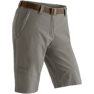 Maier Sports Funktionsshorts "Lawa" Damen Shorts, kurze Wanderhose, Outdoorhose mit 2 Taschen, Regular Fit, schlamm