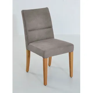 K+W Komfort & Wohnen 4-Fußstuhl »GOBY« () 4-Fuß-Holzstuhl in wildeiche natur), B:49cm T:66cm, Stühle, Wildeiche geölt, mit hochwertiger Polsterung