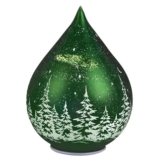 formano LED Deko-Tropfen 24 cm drehend grün Timer 6h/18h Weihnachtsdeko - Grün