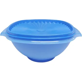 Tupperware Wonderlier Sonnenschüssel 1,2 Liter mit Deckel – Frischhalteschüssel Salatschüssel Vorratsdose luftdicht – Blau 1200ml