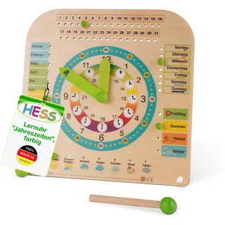 hess since 1990 Lernuhr mehrfarbig