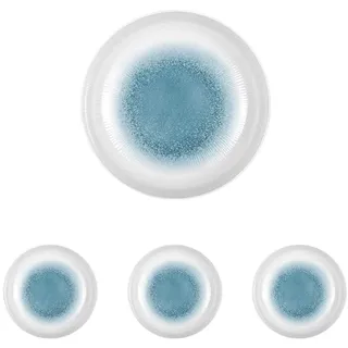 BRUNNER 0830026N.C1X Suppenteller aus Melamin Stonetouch, Durchmesser 21 cm, Kollektion Meteore (Packung mit 4)