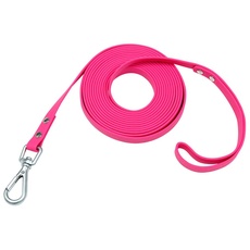 Nimble wasserdichte Hundeleine, langlebig, Trainingsleine, Outdoor, Lange Leine für Training Camping (9.2m, Rosa)