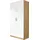 Drehtürenschrank Celle 91 x 210 x 54 cm Weiß
