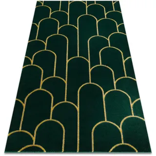 RugsX Emerald Teppich 140 x 190 cm Gold/Grün