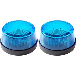 w widmann milano party fashion – Blinkendes Warnlicht mit Sirene, 7 x 4 cm, Blaulicht, Polizei, Feuerwehr, für Karneval
