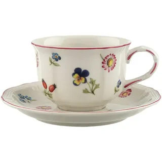 Villeroy & Boch Teetasse mit Untertasse 0,13 l Mehrfarbig