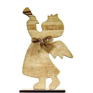 Weihnachtsengel aus Holz, 10 x 20 cm