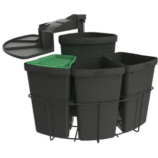 Cabbi 4 plus, Abfallsammler für Schwenktechnik, hellgrau