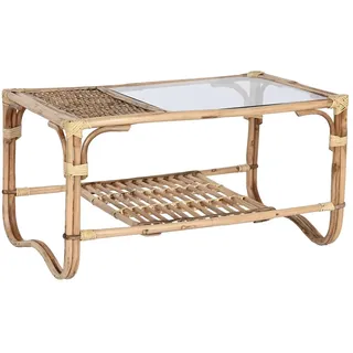 Home ESPRIT Couchtisch, Bambus, Rattan, 76 x 46 x 40 cm